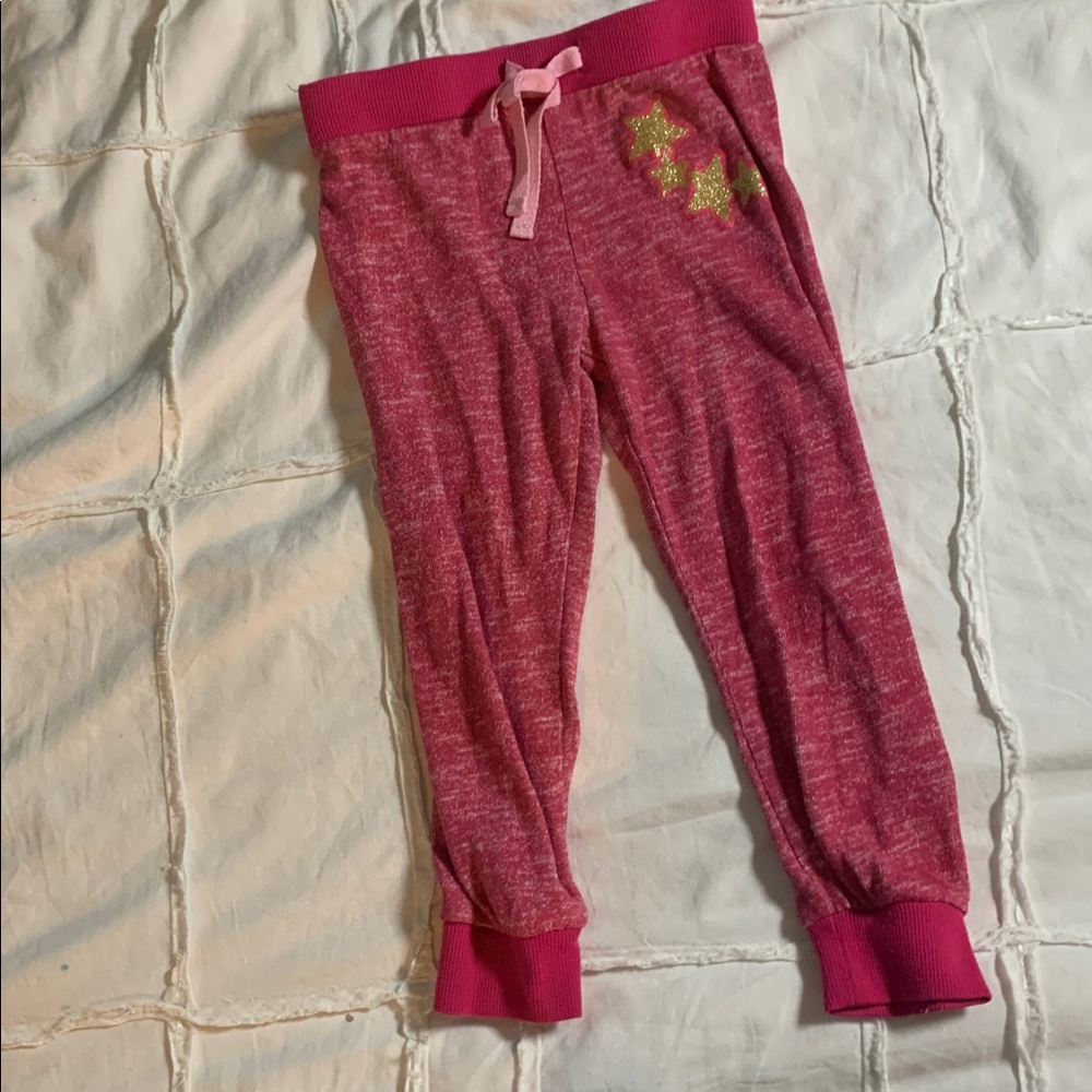 Gum Balls Pink Star Print Jogger Pants